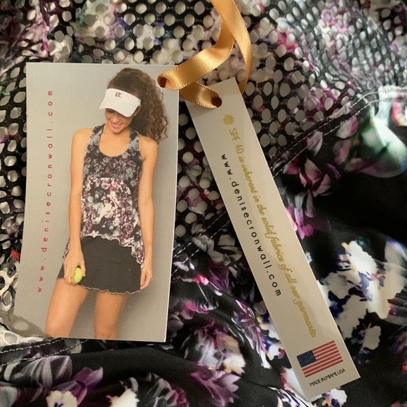 Denise Cronwall Activewear Collection NWT Vivid Dark Tennis Dress SPF40 - Picture 5 of 8